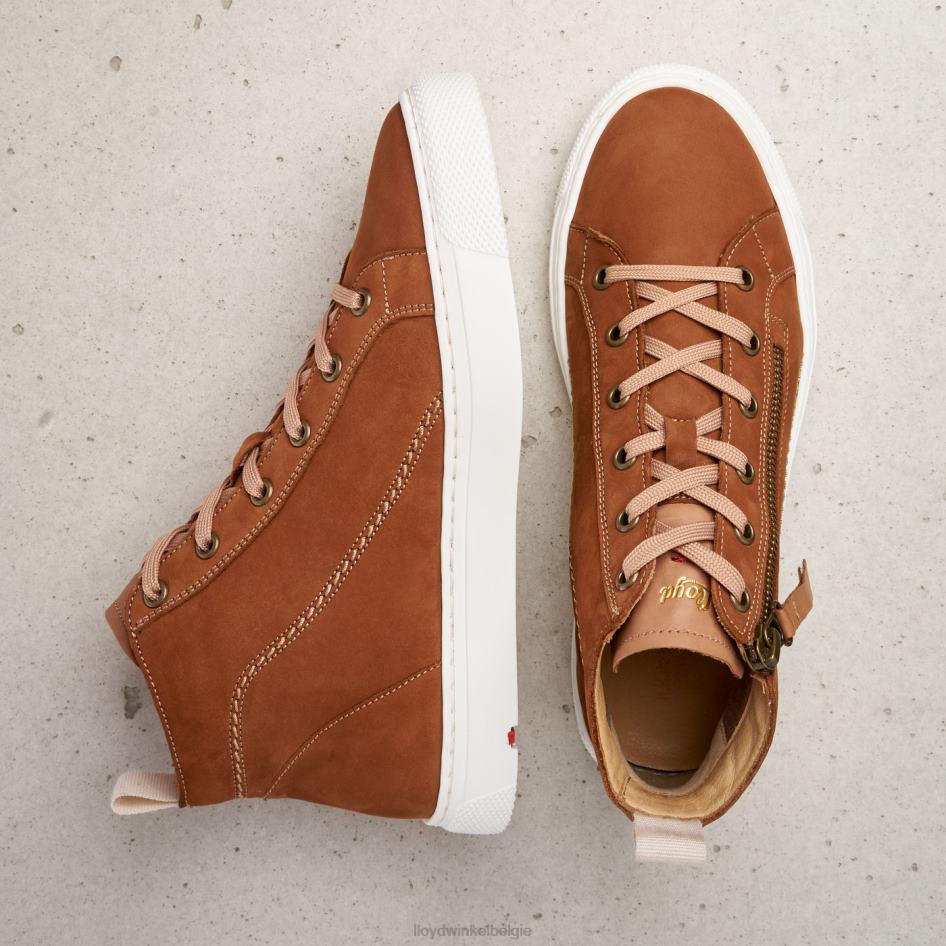 hoge sneakers vrouwen LLOYD bruin schoenen ZJ6BL859