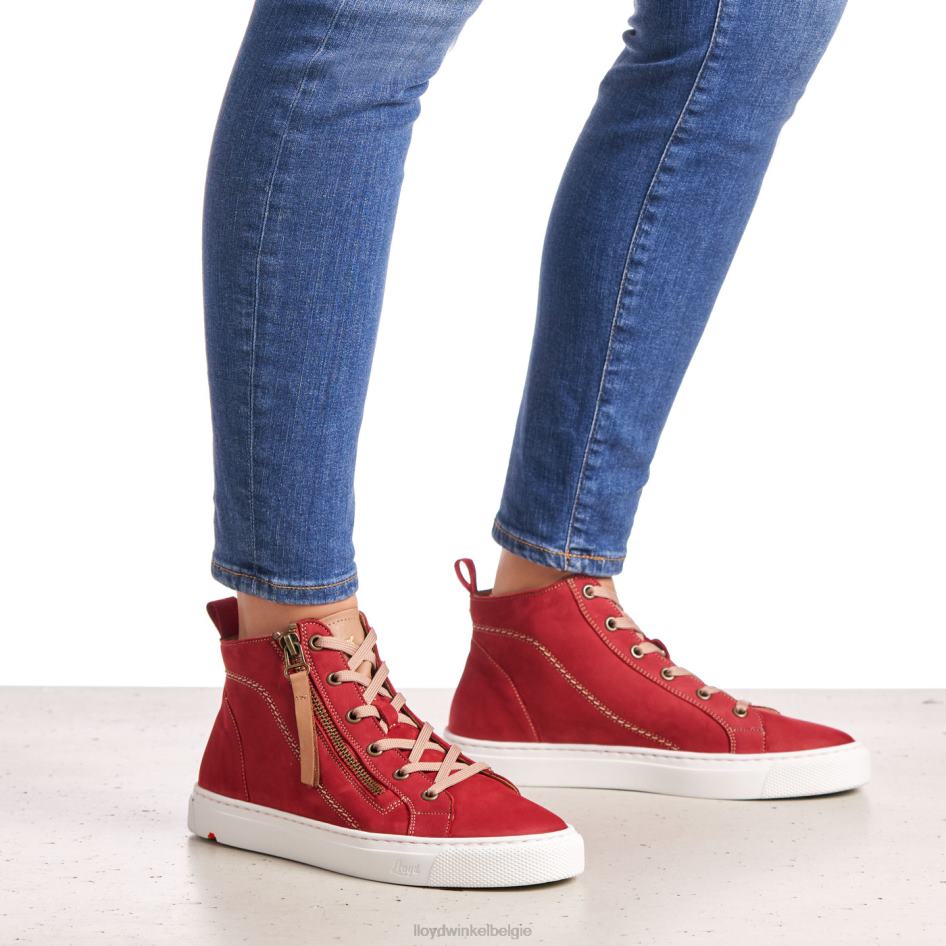 hoge sneakers vrouwen LLOYD rood schoenen ZJ6BL860