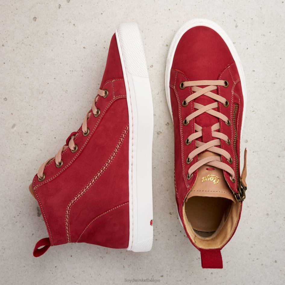 hoge sneakers vrouwen LLOYD rood schoenen ZJ6BL860