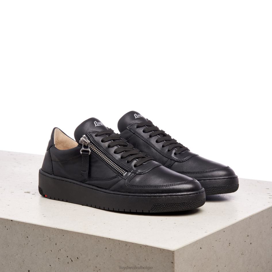 lage leren sneakers vrouwen LLOYD zwart schoenen ZJ6BL823