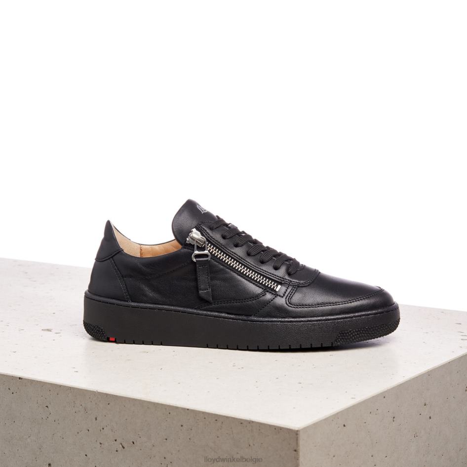 lage leren sneakers vrouwen LLOYD zwart schoenen ZJ6BL823