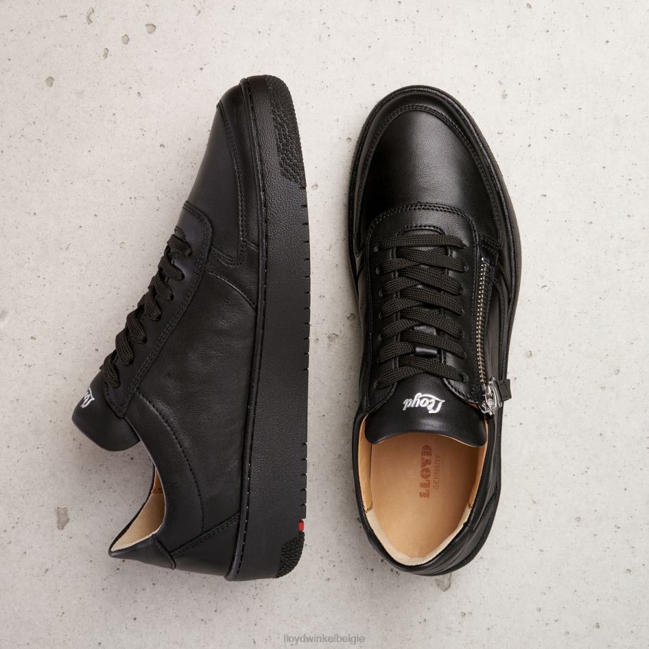 lage leren sneakers vrouwen LLOYD zwart schoenen ZJ6BL823