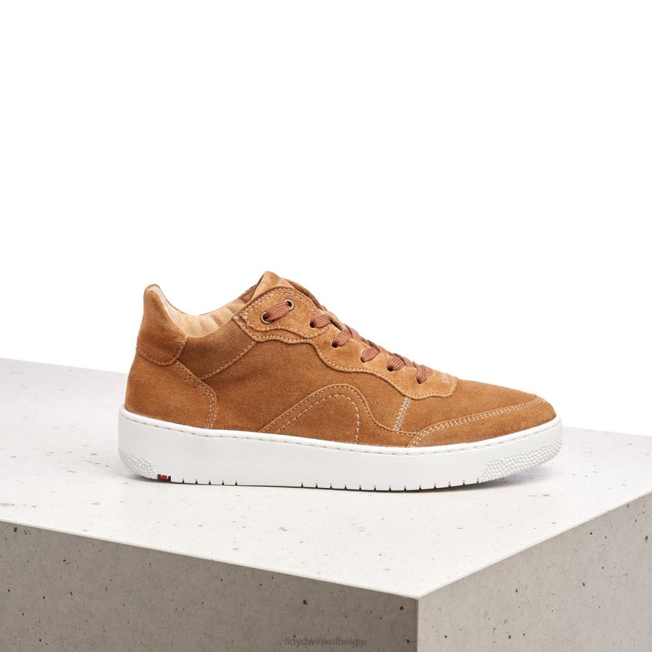 leren lage sneakers vrouwen LLOYD bruin schoenen ZJ6BL782
