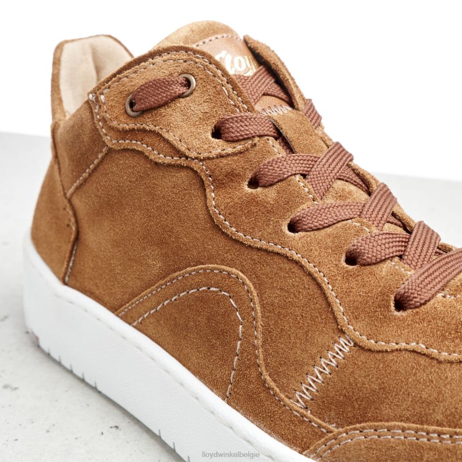 leren lage sneakers vrouwen LLOYD bruin schoenen ZJ6BL782