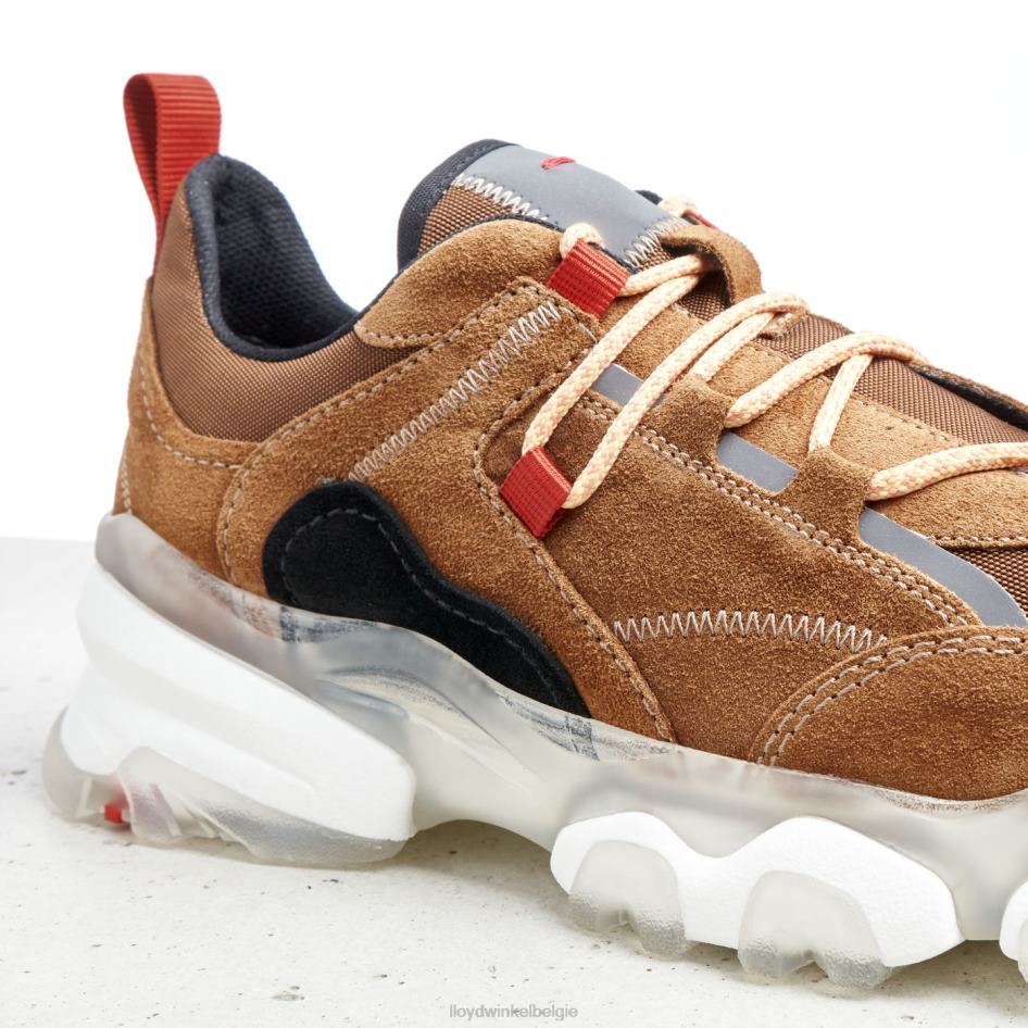 leren lage sneakers vrouwen LLOYD bruin schoenen ZJ6BL787