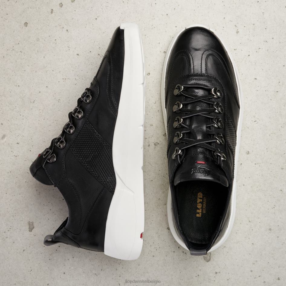 leren sneakers vrouwen LLOYD zwart schoenen ZJ6BL834