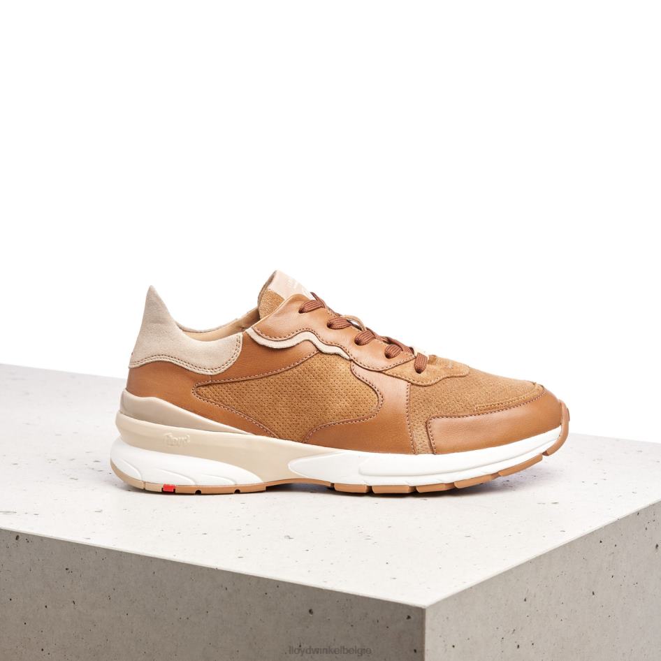 schapenleren sneakers vrouwen LLOYD bruin schoenen ZJ6BL804