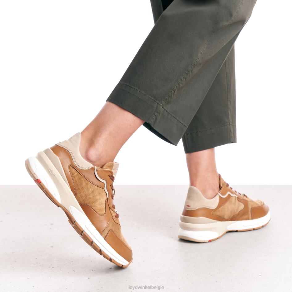 schapenleren sneakers vrouwen LLOYD bruin schoenen ZJ6BL804