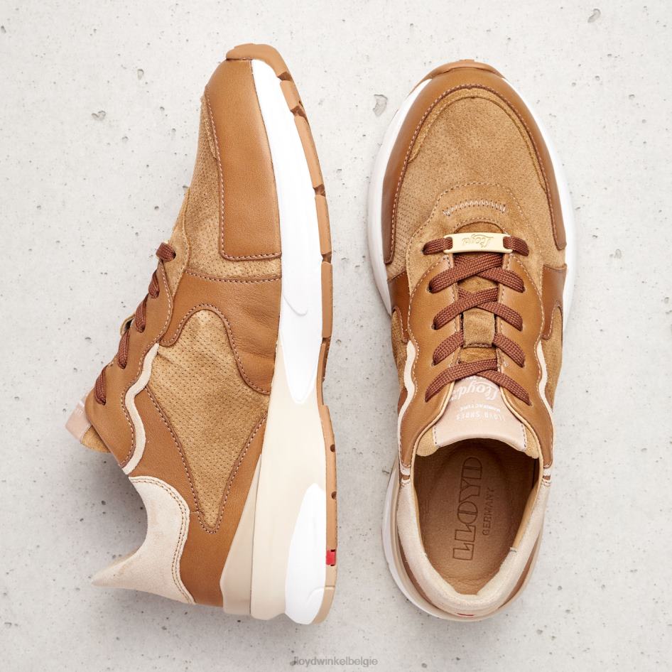 schapenleren sneakers vrouwen LLOYD bruin schoenen ZJ6BL804