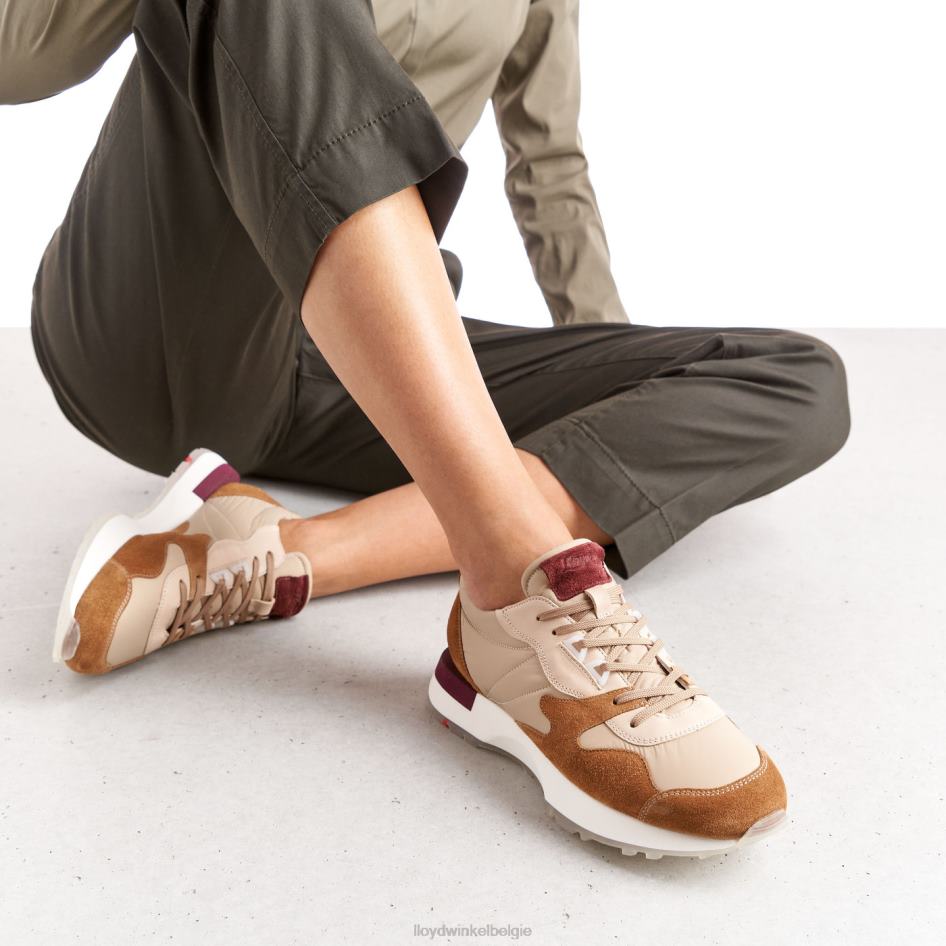 schapenleren sneakers vrouwen LLOYD gecombineerd schoenen ZJ6BL820