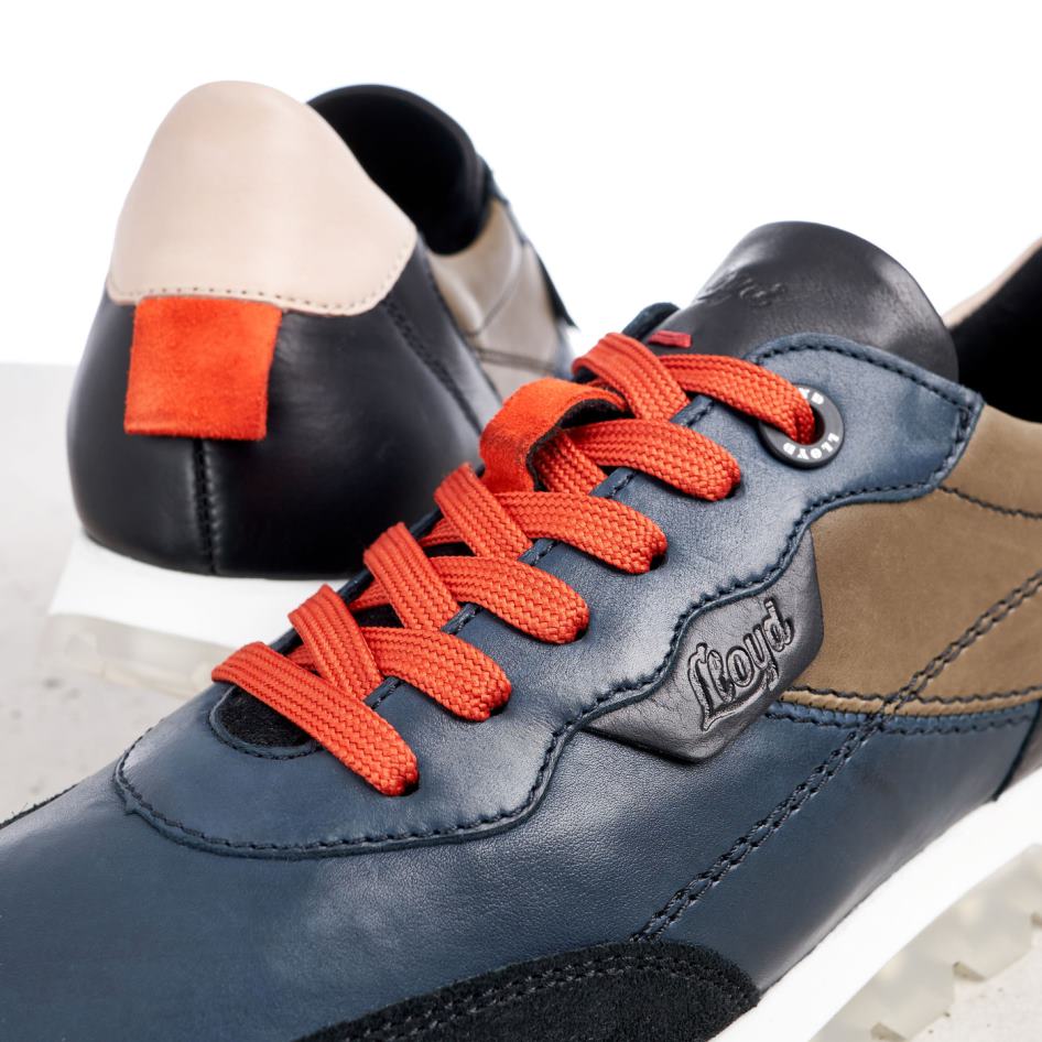 schapenleren sneakers vrouwen LLOYD gecombineerd schoenen ZJ6BL821