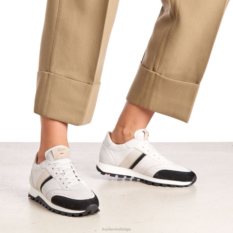 vlekkerige glad leren sneakers vrouwen LLOYD wit schoenen ZJ6BL828