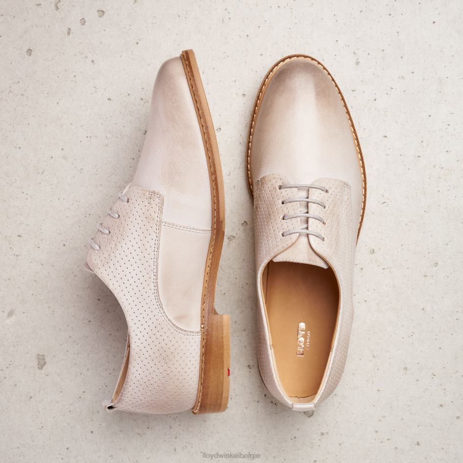 Halfhoge leren veterschoenen vrouwen LLOYD grijs schoenen ZJ6BL1190