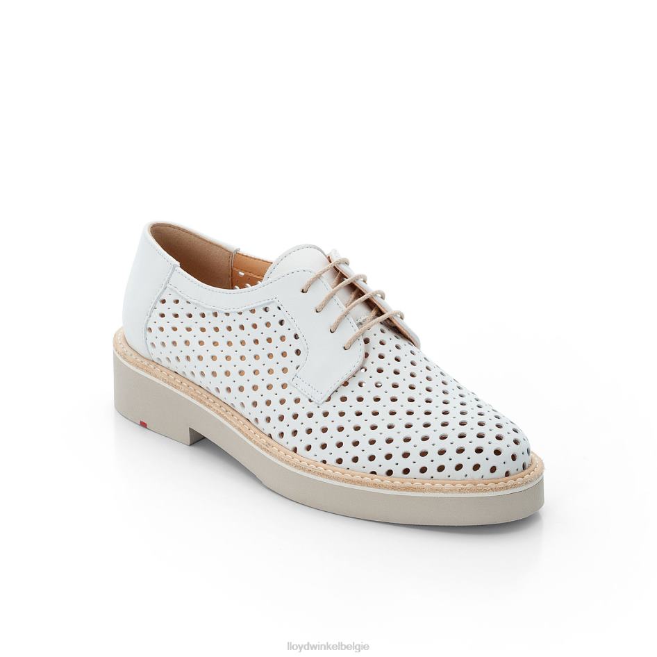Halfhoge leren veterschoenen vrouwen LLOYD wit schoenen ZJ6BL1184