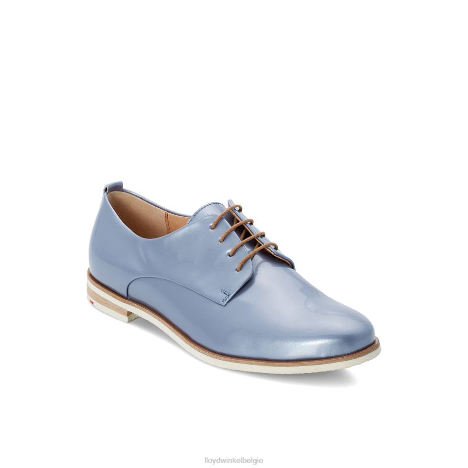 Halfhoge schoenen met veters van lakleer vrouwen LLOYD blauw schoenen ZJ6BL1088