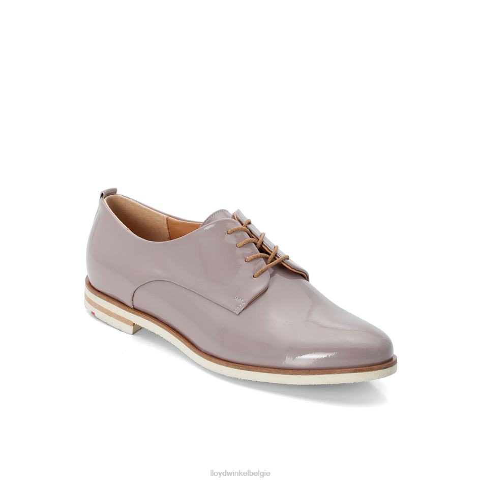 Halfhoge schoenen met veters van lakleer vrouwen LLOYD grijs schoenen ZJ6BL1078