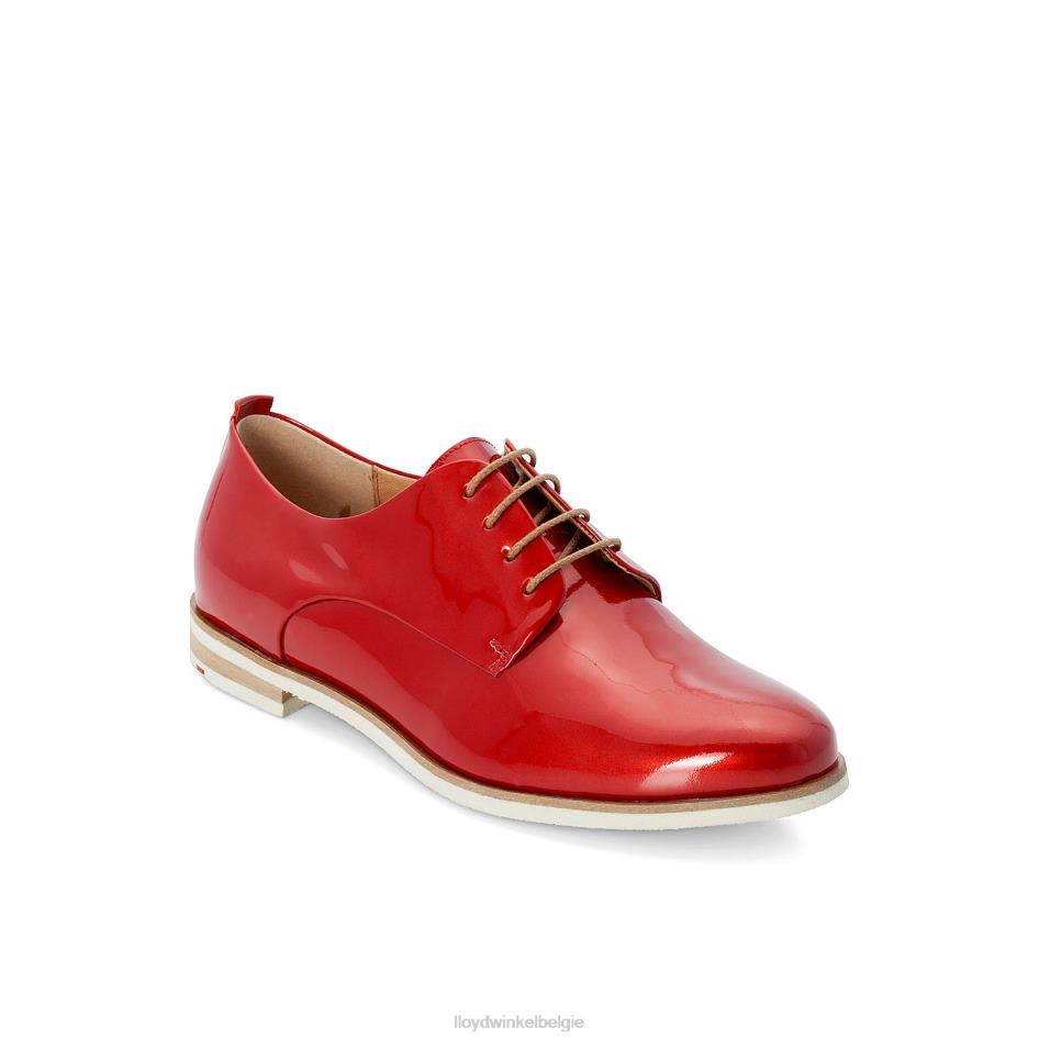 Halfhoge schoenen met veters van lakleer vrouwen LLOYD rood schoenen ZJ6BL1102