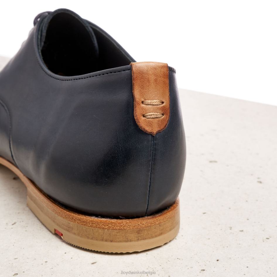 Halfhoge veterschoenen van glad leer vrouwen LLOYD blauw schoenen ZJ6BL1066