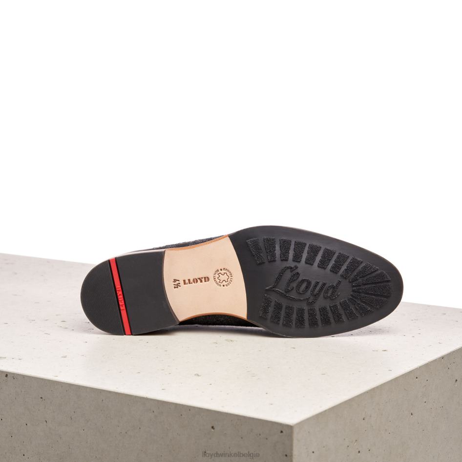 Halfhoge veterschoenen van glad leer vrouwen LLOYD zwart schoenen ZJ6BL1076