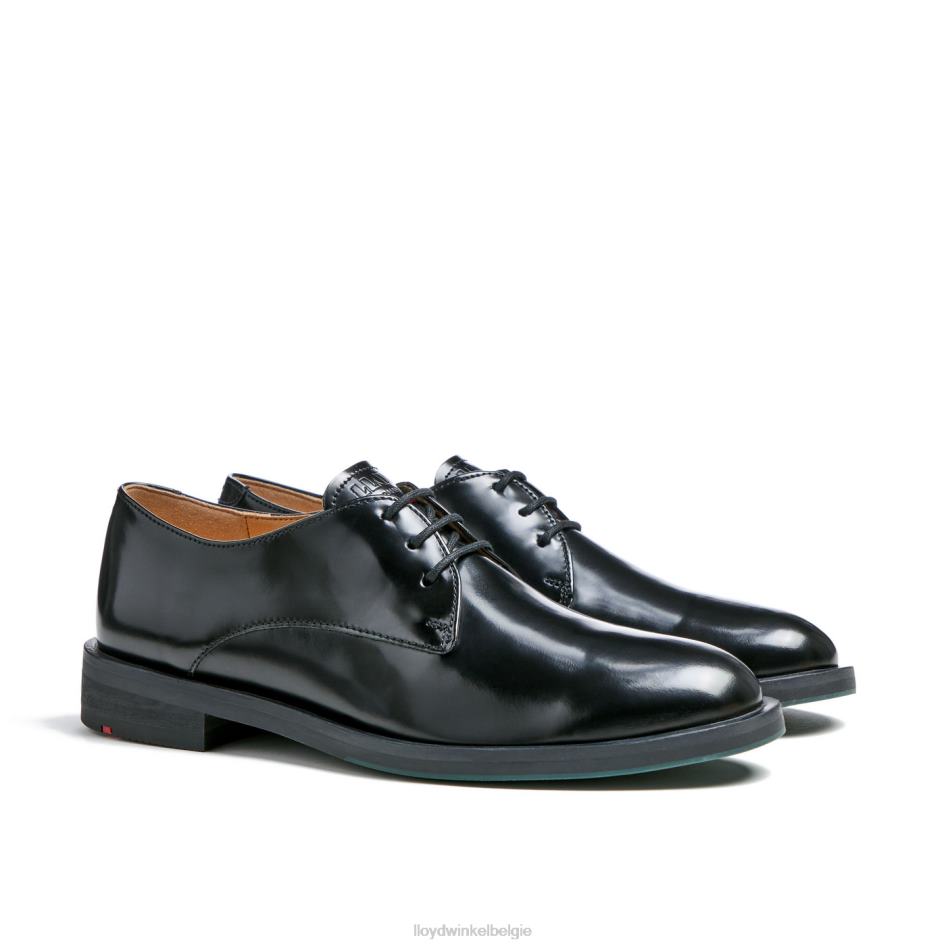 Rogh leren halve schoenen met veters vrouwen LLOYD zwart schoenen ZJ6BL1022