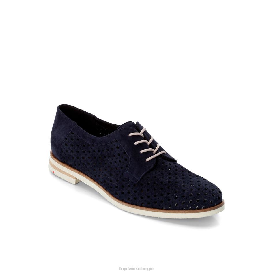 Suède halve schoenen met veters vrouwen LLOYD blauw schoenen ZJ6BL1182