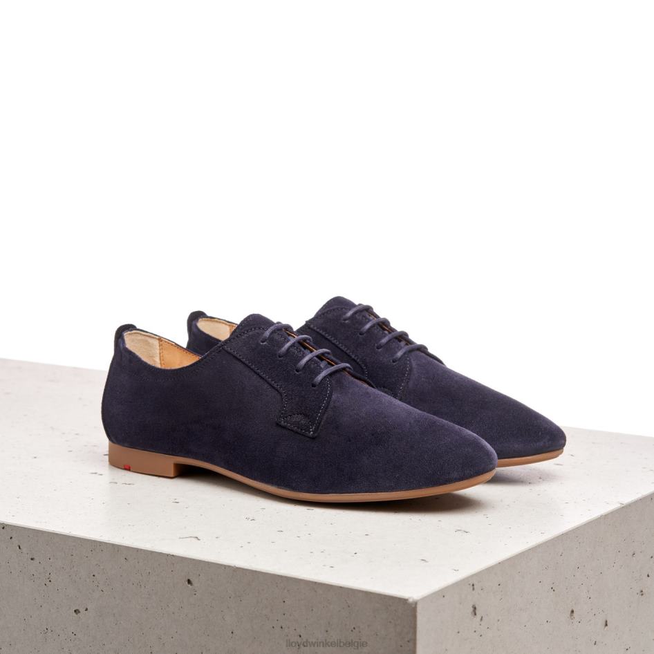 Suède halve schoenen met veters vrouwen LLOYD blauw schoenen ZJ6BL1188