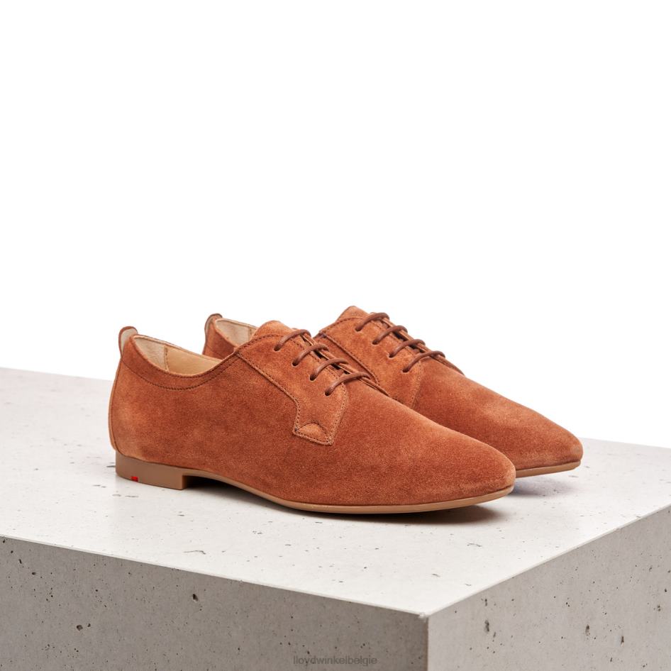 Suède halve schoenen met veters vrouwen LLOYD bruin schoenen ZJ6BL1185