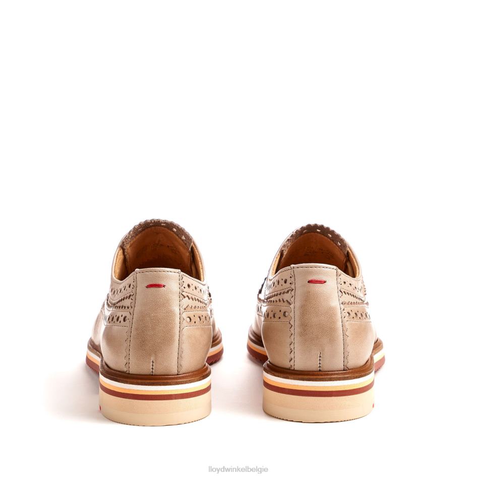 half leren veterschoenen vrouwen LLOYD beige schoenen ZJ6BL1008