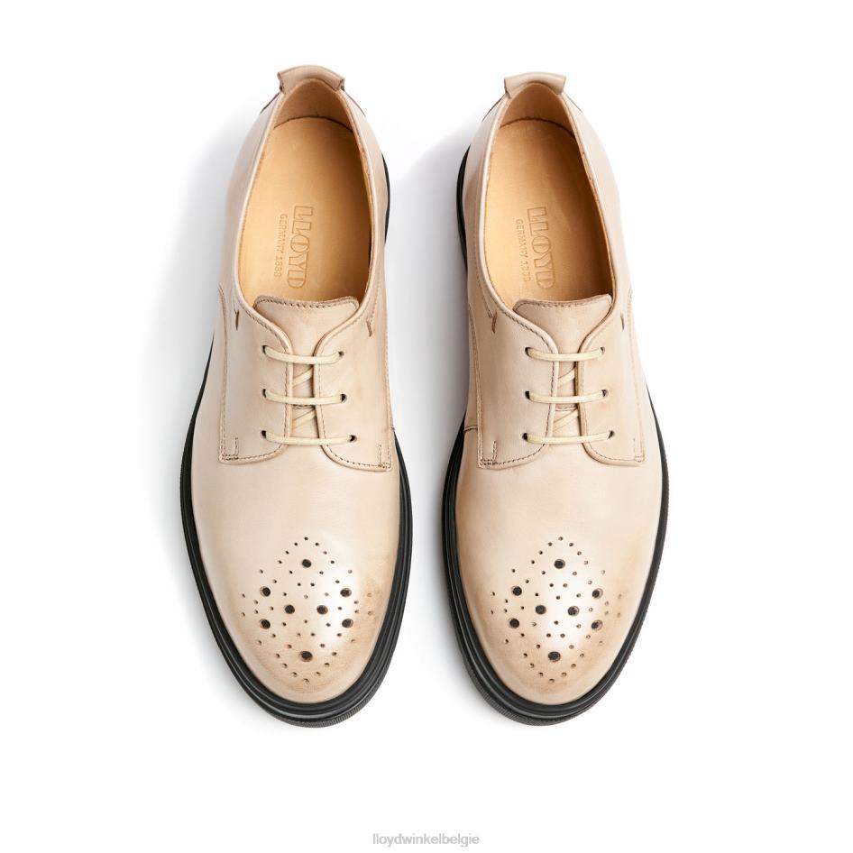 half leren veterschoenen vrouwen LLOYD beige schoenen ZJ6BL1029