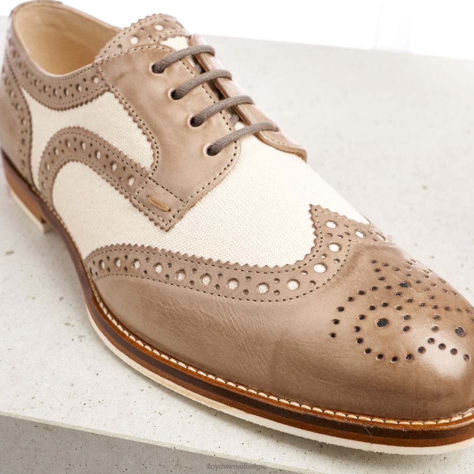 half leren veterschoenen vrouwen LLOYD beige schoenen ZJ6BL1065