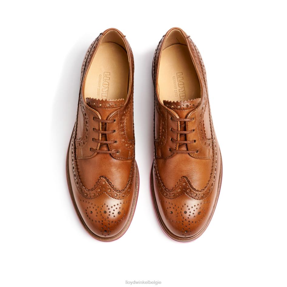 half leren veterschoenen vrouwen LLOYD bruin schoenen ZJ6BL1048