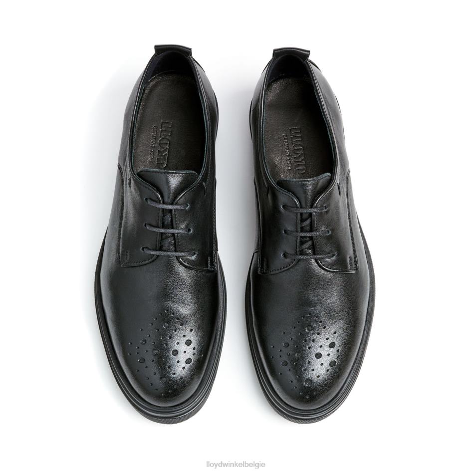 half leren veterschoenen vrouwen LLOYD zwart schoenen ZJ6BL1028