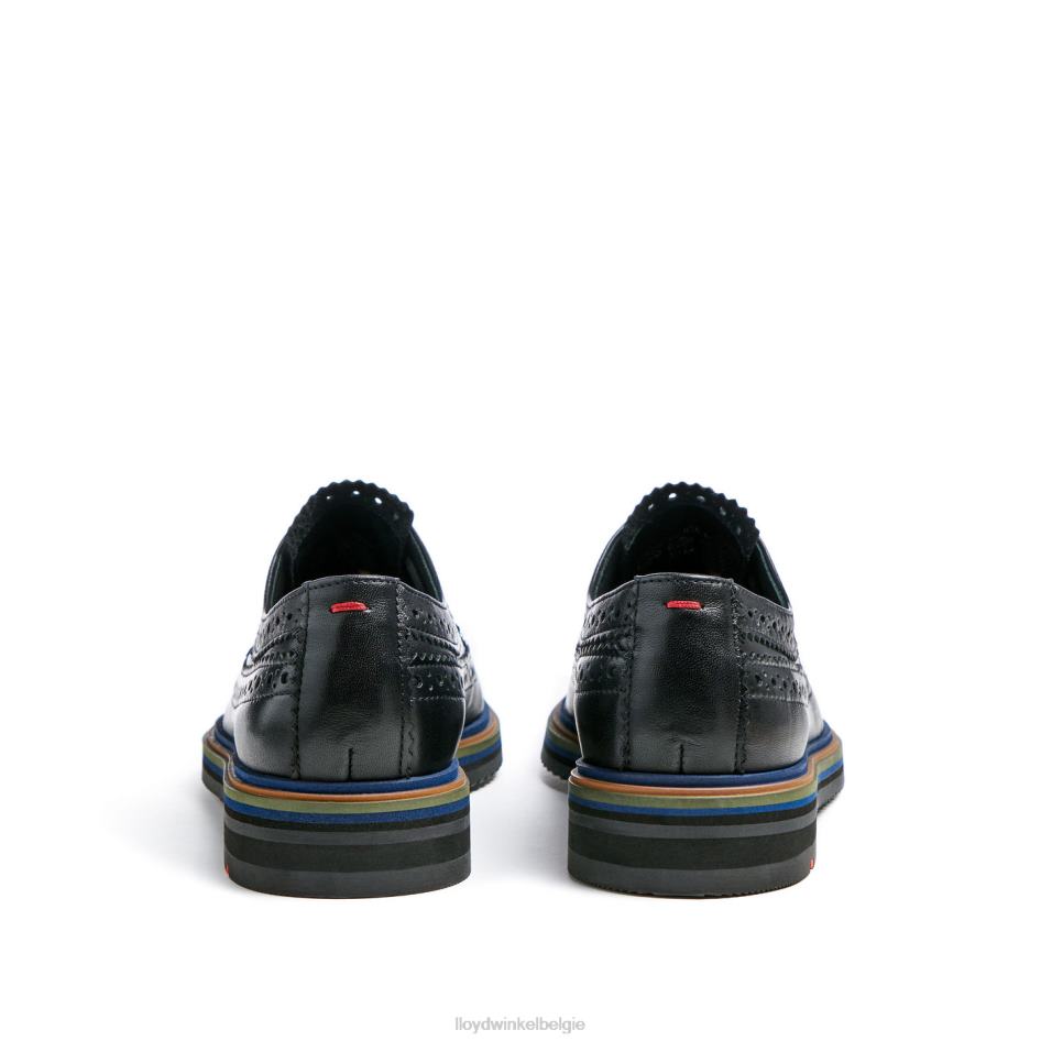 half leren veterschoenen vrouwen LLOYD zwart schoenen ZJ6BL1031