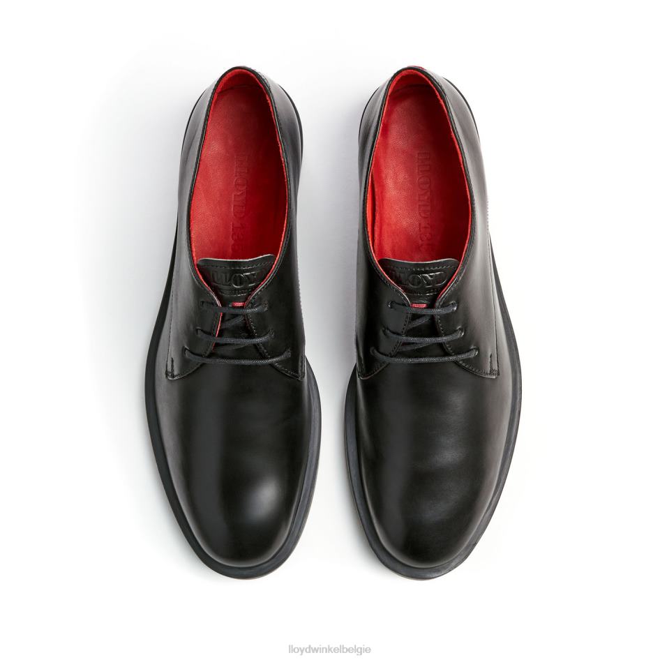 half leren veterschoenen vrouwen LLOYD zwart schoenen ZJ6BL1035