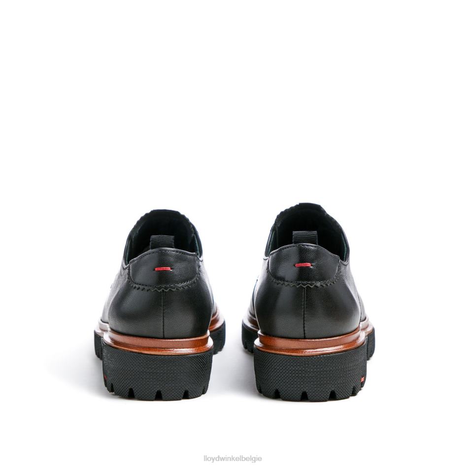 half leren veterschoenen vrouwen LLOYD zwart schoenen ZJ6BL1049