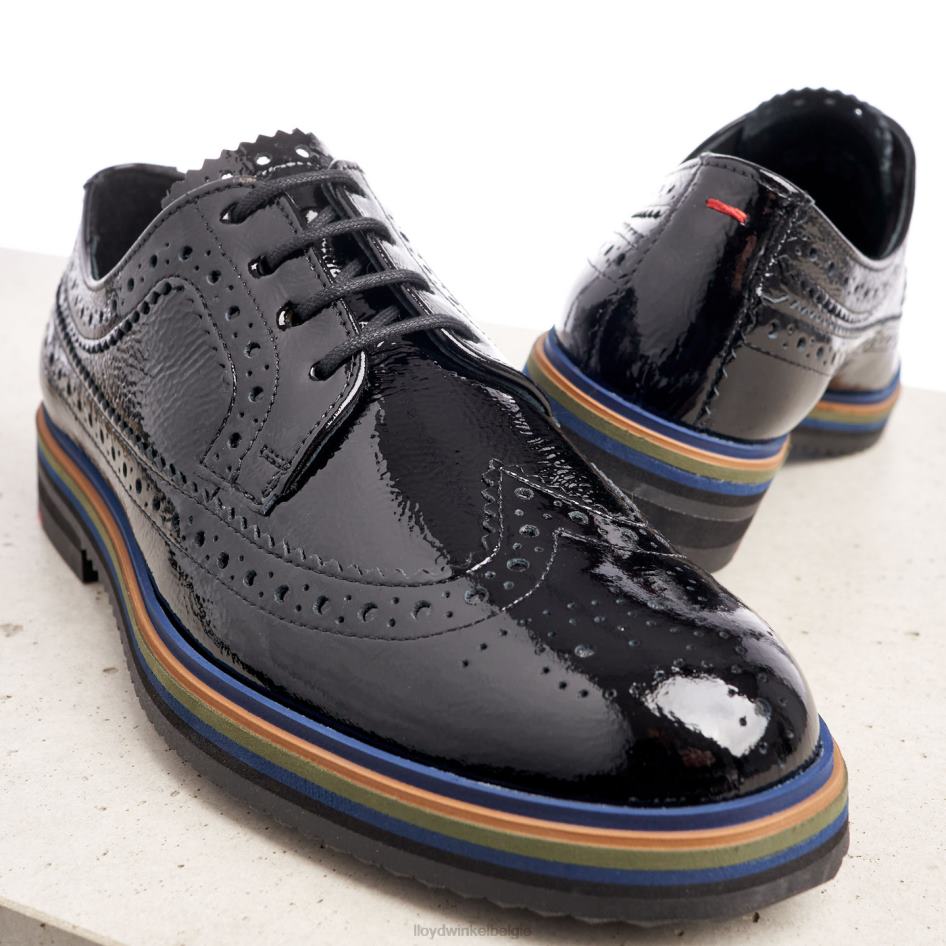 halve schoenen met veters vrouwen LLOYD zwart schoenen ZJ6BL1043