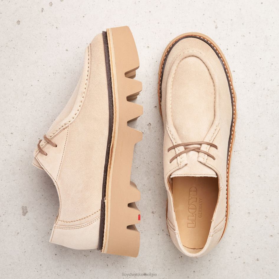 pantoffel met veters vrouwen LLOYD beige schoenen ZJ6BL1060
