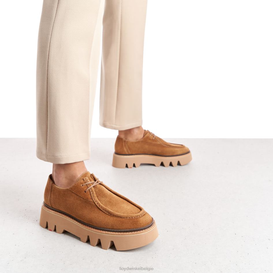 pantoffel met veters vrouwen LLOYD bruin schoenen ZJ6BL1038