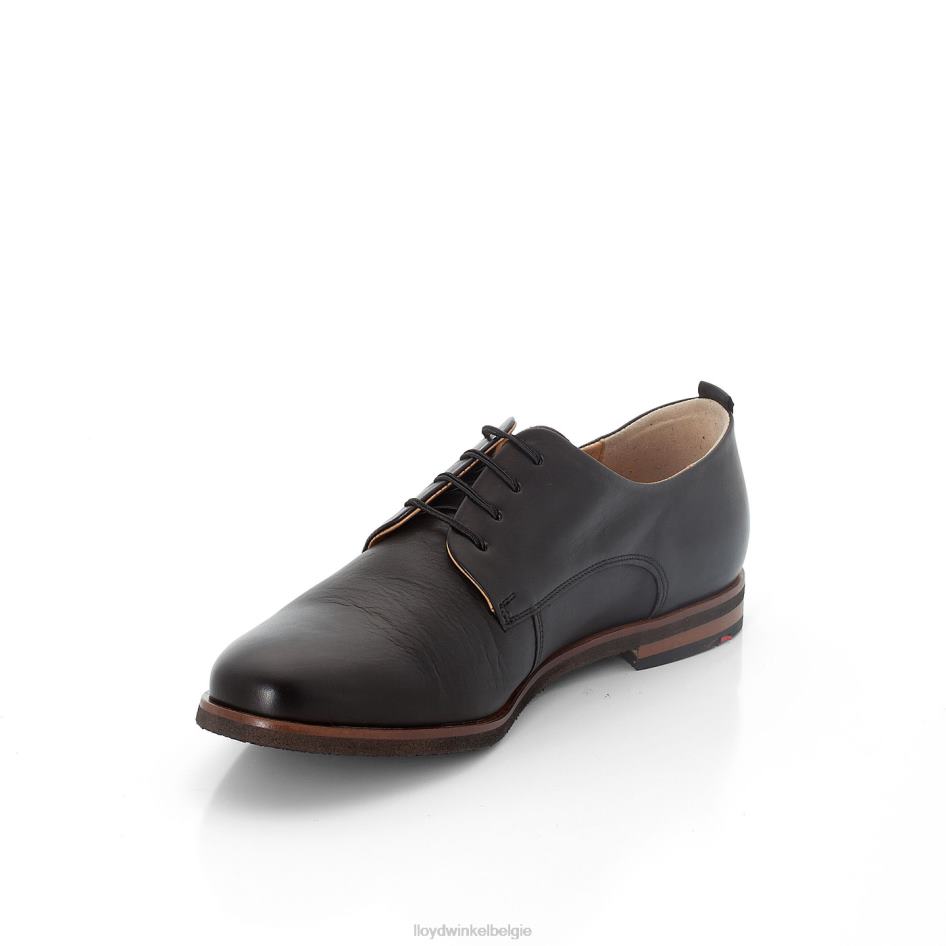vlekkerige halve schoenen met veters vrouwen LLOYD zwart schoenen ZJ6BL1006