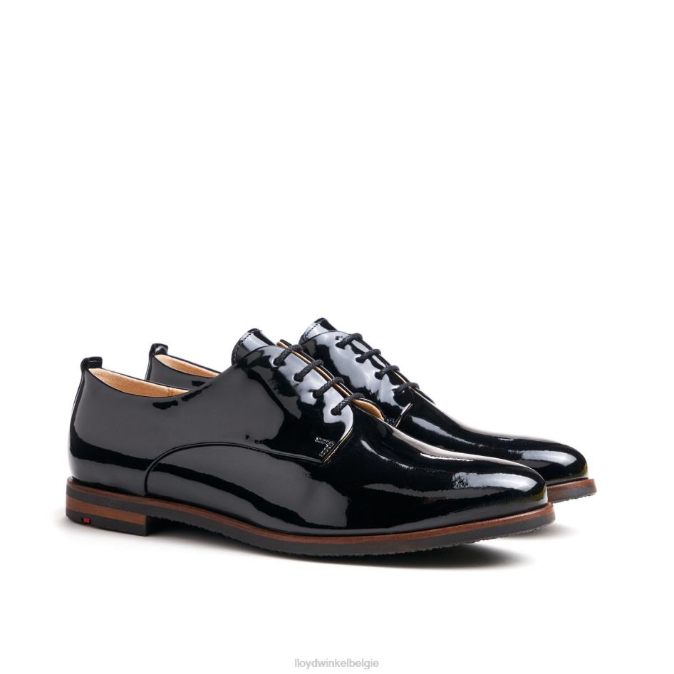vlekkerige halve schoenen met veters vrouwen LLOYD zwart schoenen ZJ6BL1047